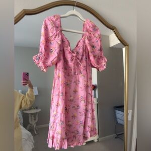 Faithfull the Brand Pink Floral Dress